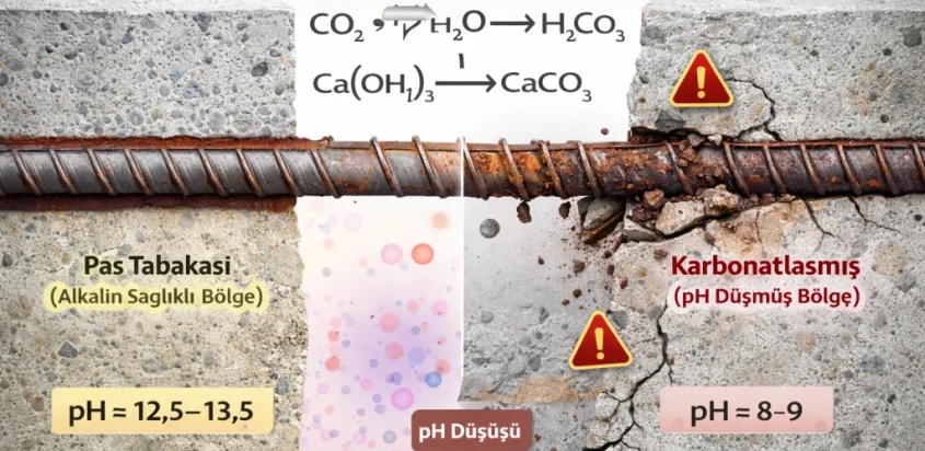 Betonda Karbonatlaşma Nedir, Nasıl Tespit Edilir?
